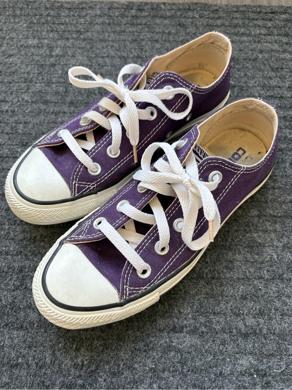 Converse Purple Canvas Sneakers